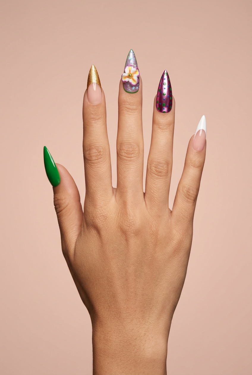 Wildflower Royale luxury press-on nails